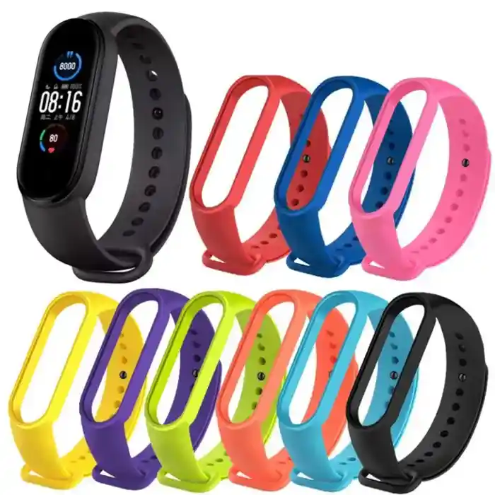 XIAOMI Mi Band 5/6/7 Silicone Strap Strap Smart Bracelet...